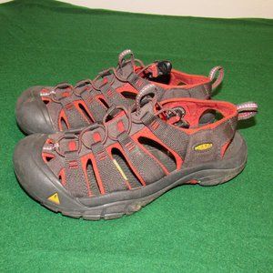 Keen Newport H2 Men's Size 8.5 Gray Red 1010944 - Hiking Sandals Waterproof